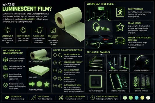 How Luminescent Film Improves Safety Signage and Brand Design