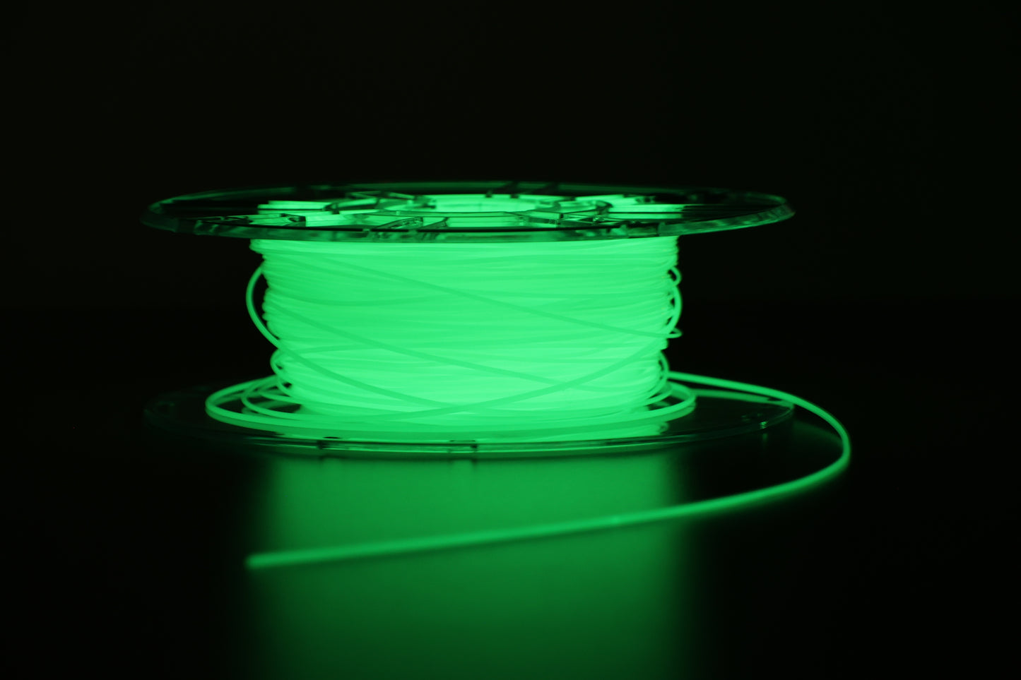 Luminous fiber 3D printer filament