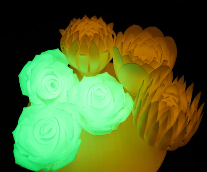 Luminous fiber 3D printer filament