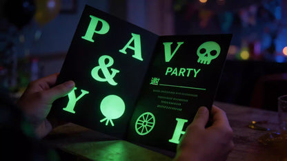 Back-adhesive luminescent film